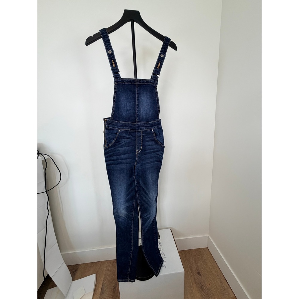 Denizen from Levis Women XS Dark Wash Denim Slim Overalls Stretch Dungarees
